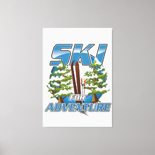 Logo für Skitouren-Abenteuer Leinwanddruck