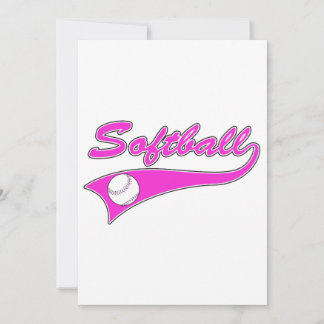 Logo für Softball-Skripte rosa