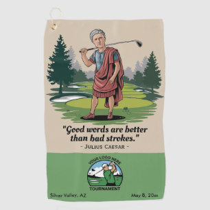 Logo für Sonderturnier-Sonderangebot für Unternehm Golfhandtuch