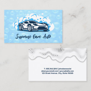 Logo für Sportwagen   Soap Suds Visitenkarte
