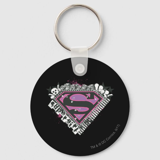 Logo für Supergirl-Buttone Schlüsselanhänger (Vorderseite)