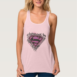 Logo für Supergirl-Buttone Tank Top
