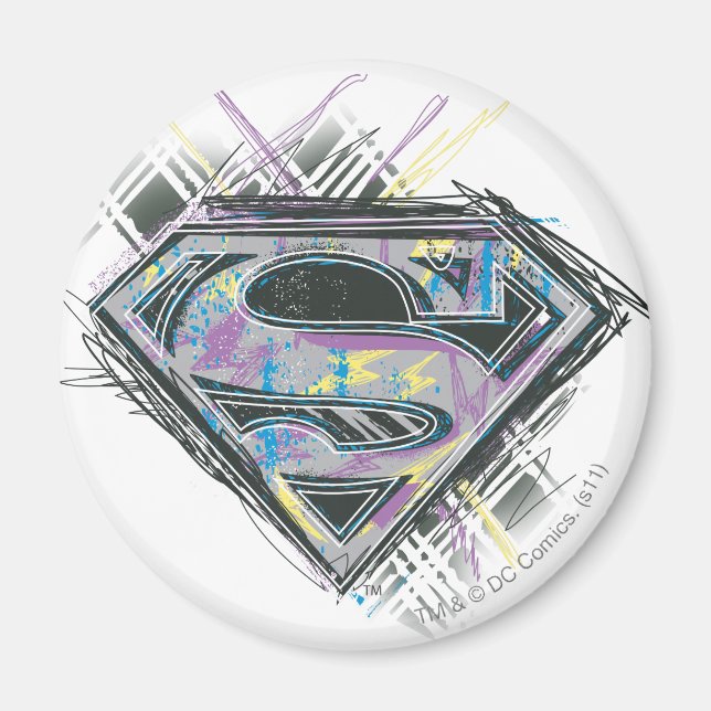 Logo für Supergirl-Scribbles Magnet (Vorne)