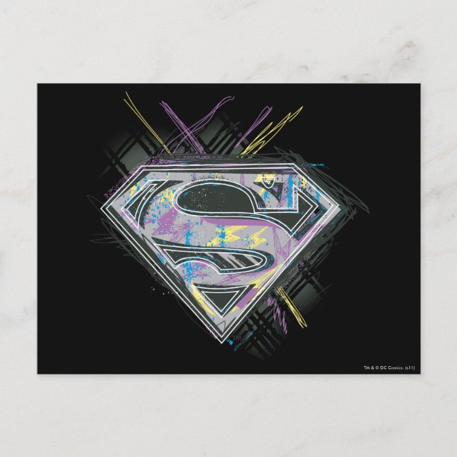 Logo für Supergirl-Scribbles Postkarte (Vorderseite)