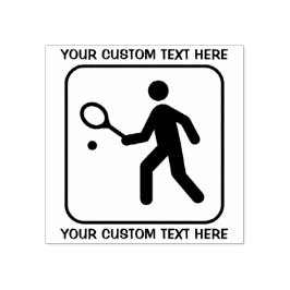 Logo für Tennis Gummistempel