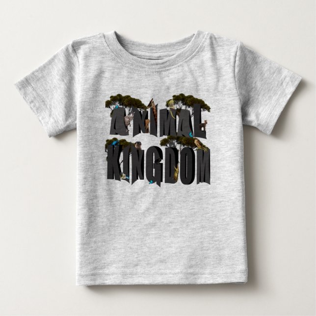 Logo für Tierbilder mit Wildtieren, Baby T-shirt (Vorderseite)
