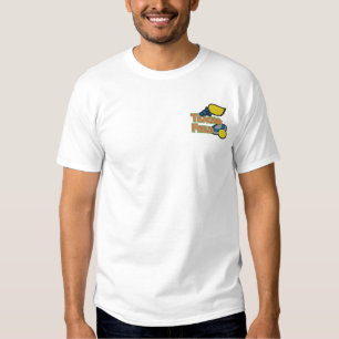 Logo für Track und Feld Besticktes T-Shirt