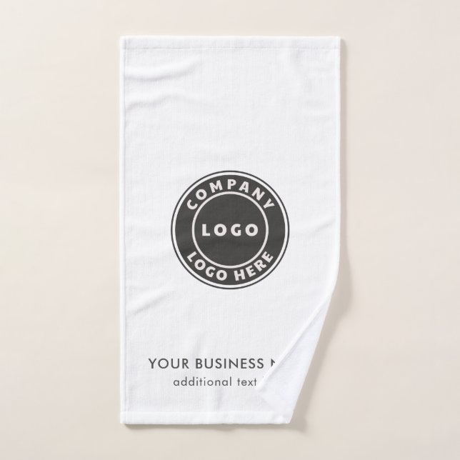 Logo für Unternehmen hinzufügen und Website für Un Handtuch (Handtuch)