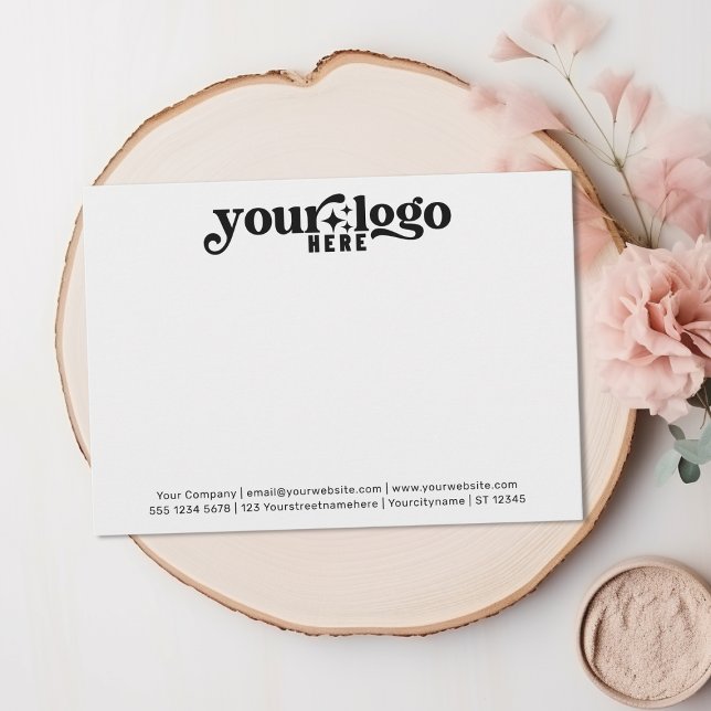 Logo für Unternehmen Minimalistisch Beruflich Mitteilungskarte (Von Creator hochgeladen)