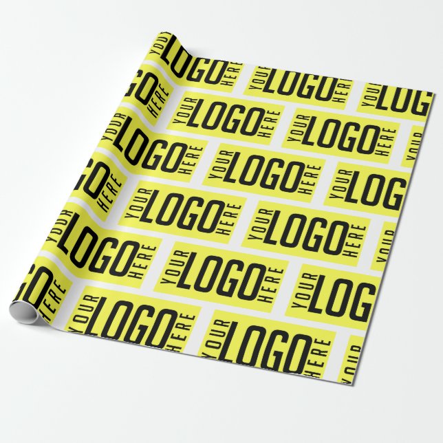 Logo für Unternehmen mit benutzerdefiniertem Chara Geschenkpapier (Ungerollt)