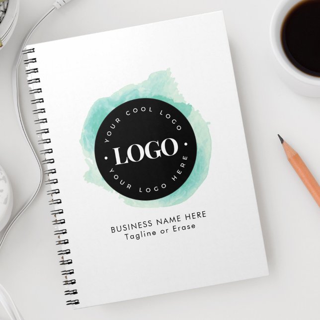 Logo für Unternehmen mit benutzerdefinierter Grünf Notizblock (Von Creator hochgeladen)