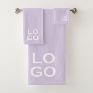 Logo für Unternehmen oder Unternehmen auf dem Lave Badhandtuch Set