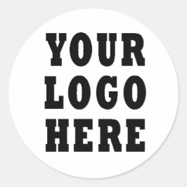 Logo für Unternehmen Runder Aufkleber