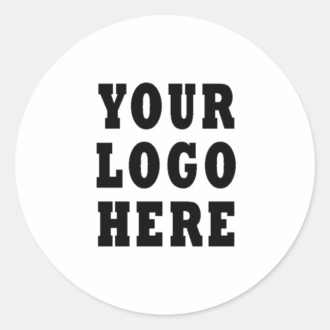 Logo für Unternehmen Runder Aufkleber (Vorderseite)