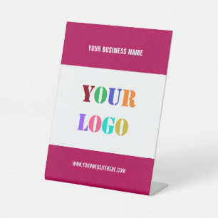 Logo für Unternehmen Sockelschild