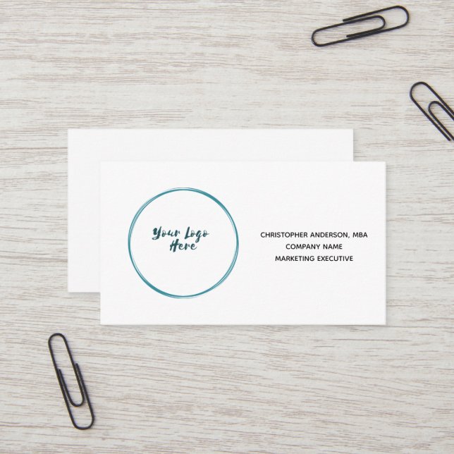 Logo für Unternehmen Visitenkarte (Vorderseite/Rückseite Beispiel)