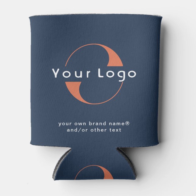 Logo für Unternehmen, Werbung für Blue Company Dosenkühler (Vorderseite)