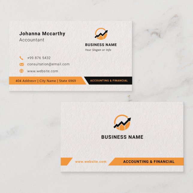 Logo für Unternehmensbuchhalter | Minimalistisch m Visitenkarte (Vorne/Hinten)