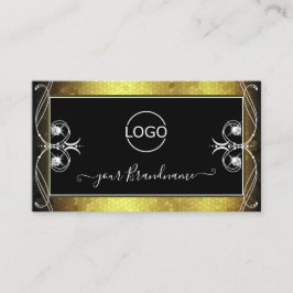 Logo für Verzierte Sparkle-Diamanten aus Black Gol Visitenkarte