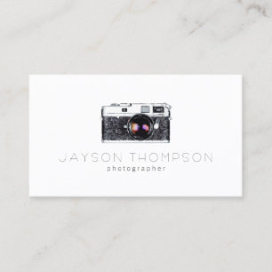 Logo für Vintage Fotografie-Illustration Visitenkarte