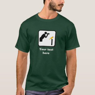 Logo für Vogelbeobachter/Vogelbeobachter (Dunkel)  T-Shirt