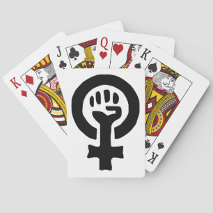 Logo für weibliche Symbole Spielkarten