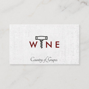 Logo für Weinglas   Corkschraube Somelier Visitenkarte