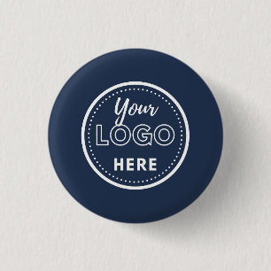 Logo für Werbeaktionen für Navy Blue Business Button