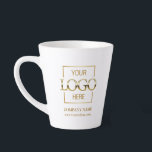 Logo für Werbeaktionen für Unternehmen Milchtasse<br><div class="desc">Eine moderne, maßgeschneiderte Business-Tasse mit Firmenlogo, Firmennamen und Text - ideal für Corporate Branding, Werbegeschenke und berufliche Geschenke. Diese personalisierte Kaffeetasse ist ideal für kleine Unternehmer, Unternehmer und Unternehmensteams, die wollte, ihre Marke praxisnah und stilvoll zu fördern. Egal ob Sie eine Messe veranstalten, Kundengeschenke schenken oder in Ihrer Büroküche Trinkbehälter...</div>