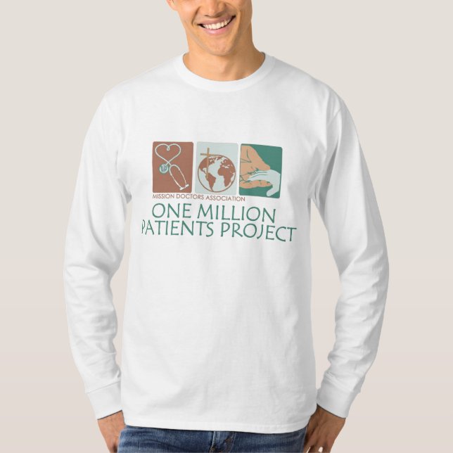 Logo-Gang-langer Hülsen-T - Shirt (Vorderseite)