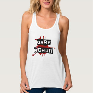Logo Garys Schutt Splotch racerback T-Stück Tank Top
