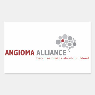Logo-Gear der Classic Angioma Alliance Rechteckiger Aufkleber