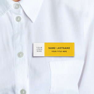 Logo-Gelb-Gelb-Modern-Minimalistisch-Magnet hinzuf Namenschild