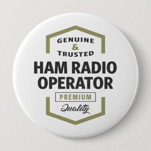 Logo-Geschenke von HAM Radio Operator. Button
