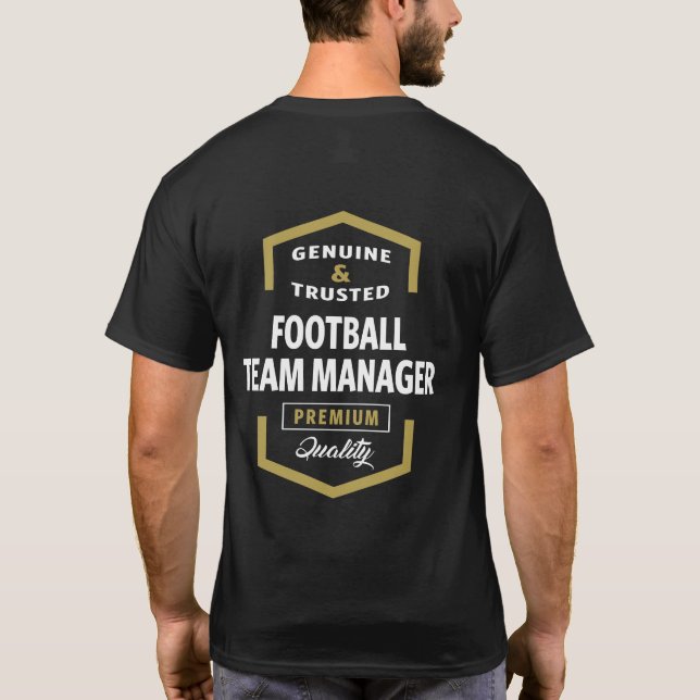 Logo-Geschenkideen für Football Team Manager T-Shirt (Rückseite)