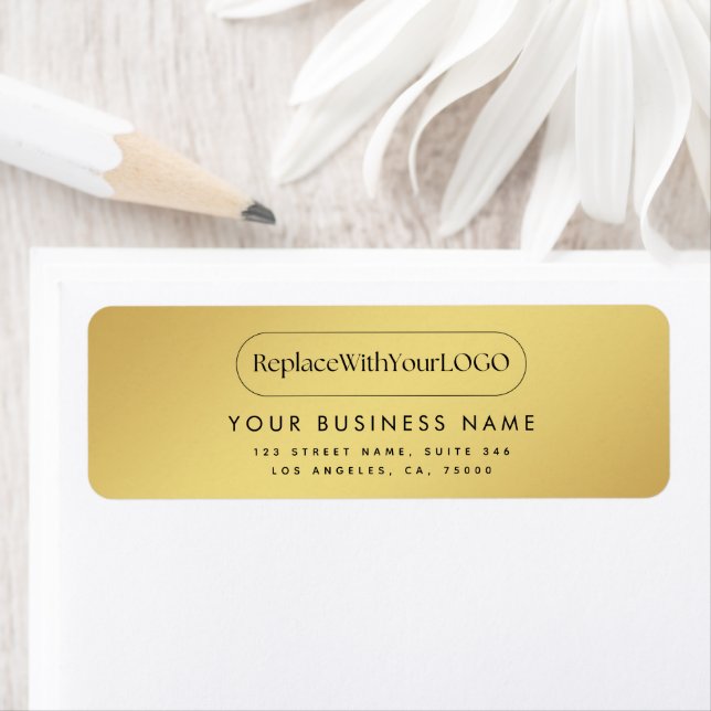 Logo "Gold & Black Custom Long Horizontal Company" (Insitu)