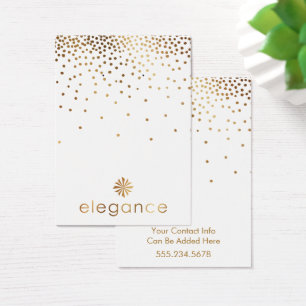 Logo Gold Confetti Ohrring-Display-Karte