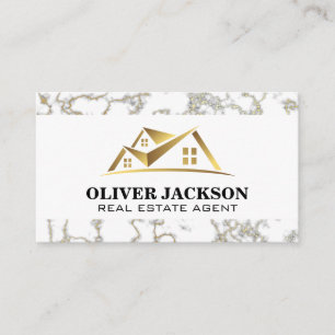 Logo Gold Real Estate   Carte de visite de triage 