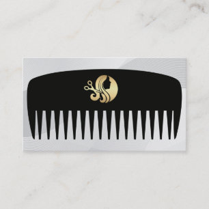 Logo "Golden Hair Scissour"   Salon Visitenkarte