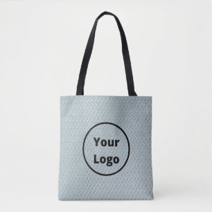 Logo-Graumetall-Druck Tasche