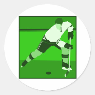Logo: Green Ice Hockey Runder Aufkleber