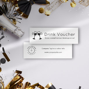 Logo-Gutschein für Unternehmen   Corporate Event Mini Visitenkarte