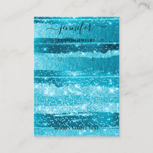 Logo-Handgefertigte Schmuck-Karte Ocean Stripes Visitenkarte