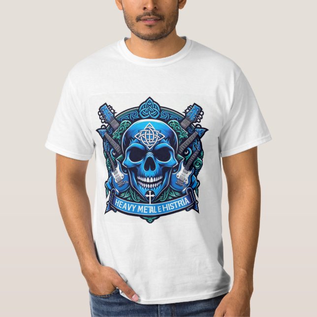 Logo Heavy metal e historia - Youtube T-Shirt (Vorderseite)