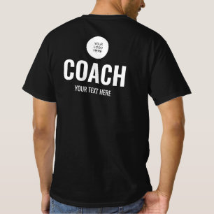 Logo hier hochladen Team Trainer Mens Black T-Shirt