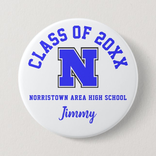 Logo "High School"-Logo für Norristown Area Button (Vorderseite)