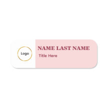 Logo Hinzufügen Einfach Rosé Name Titel