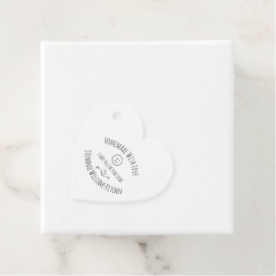 Logo hinzufügen Hergestellt mit Liebe Vielen Dank Geschenkanhänger