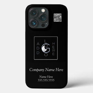 Logo hinzufügen Modern Minimalistischer QR-Code Case-Mate iPhone Hülle