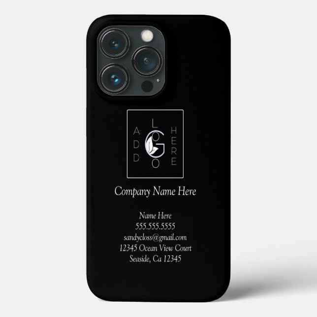 Logo hinzufügen Modern Minimalistischer Schriftzei Case-Mate iPhone Hülle (Rückseite)